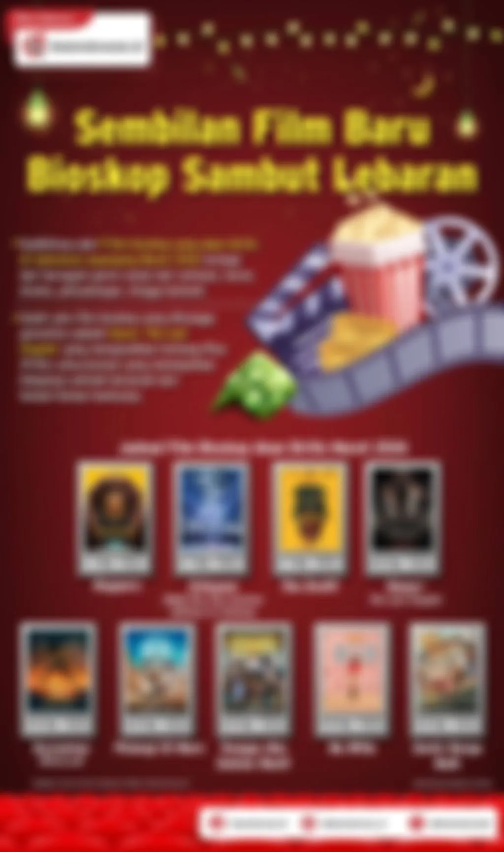 Sembilan Film Baru Siap Tayang di Bioskop Saat Lebaran