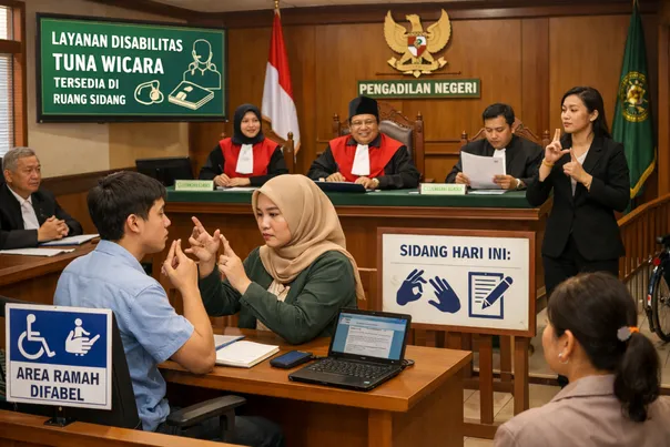 PN Mempawah Terapkan PERMA 2/2025 dalam Sidang Penyandang Disabilitas