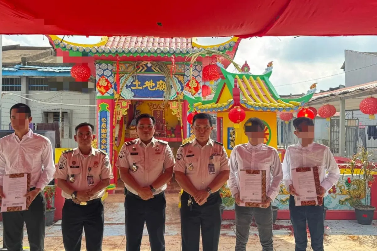 Lapas Singkawang Berikan Remisi Imlek kepada Tiga Warga Binaan Konghucu