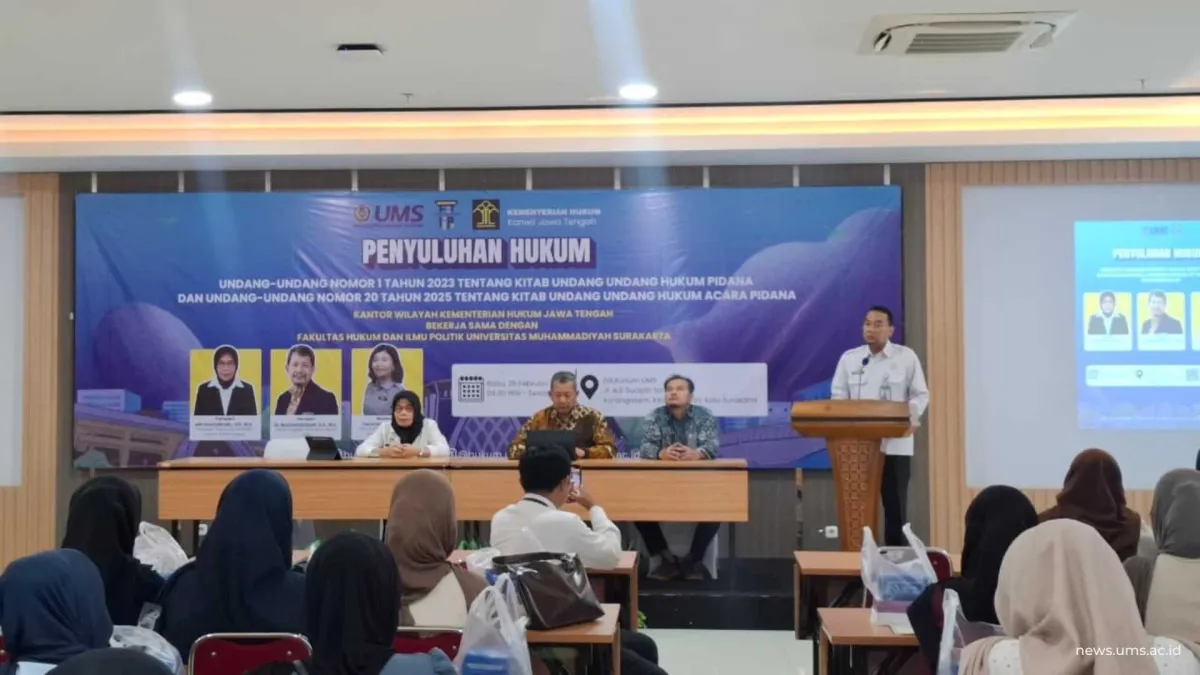 UMS dan Kemenkum Jateng Kolaborasi Bahas Arah Baru Peradilan Pidana