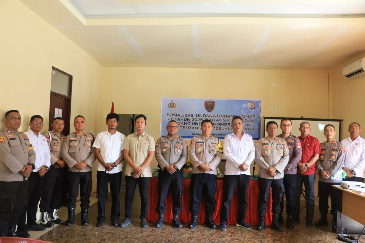 Sosialisasi Perubahan KUHAP dan Penyesuaian Pidana di Polres Buru Selatan