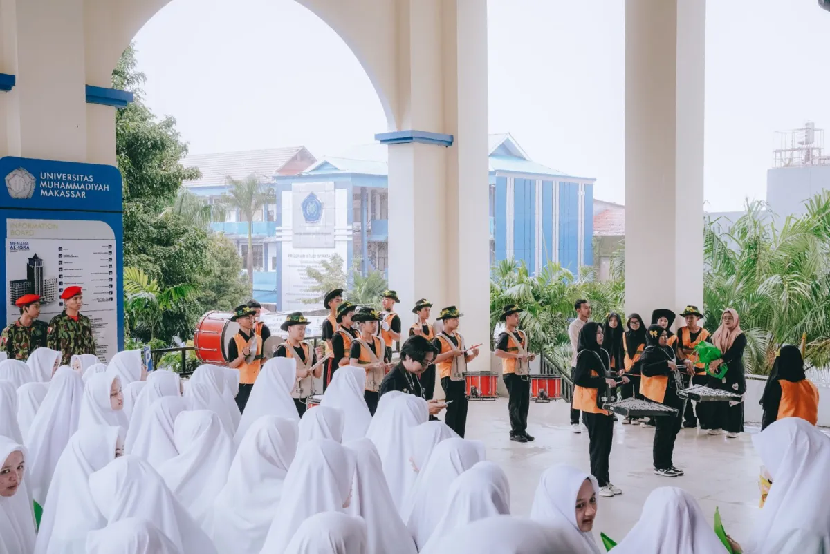 Marching Band SMK Muhammadiyah 2 Bontoala Semarakkan Pembukaan Muktamar IPM XXIV