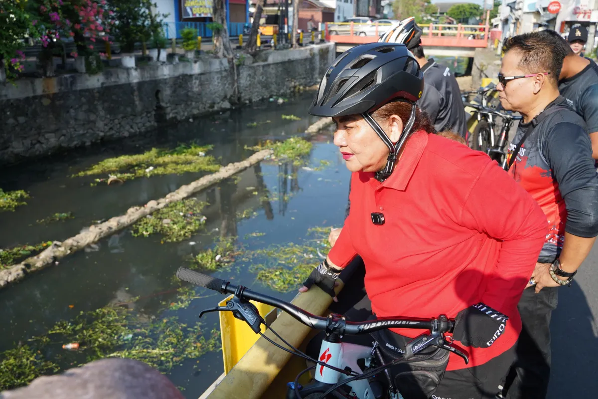 Wali Kota Semarang Bersepeda Menyusuri Kali Semarang untuk Pantau Kebersihan