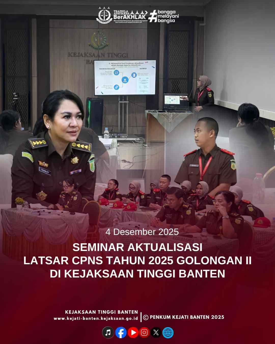 Seminar Aktualisasi Latsar CPNS Golongan II 2025 di Kejaksaan Tinggi Banten