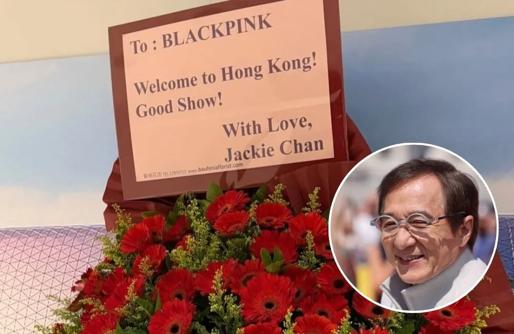 Jackie Chan Kirim Bunga untuk Hargai BLACKPINK di Hong Kong