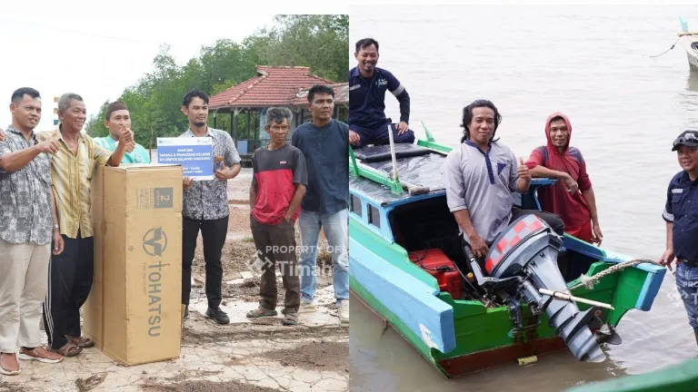 PT Timah Tingkatkan Kesejahteraan Nelayan Melalui Bantuan Alat Tangkap