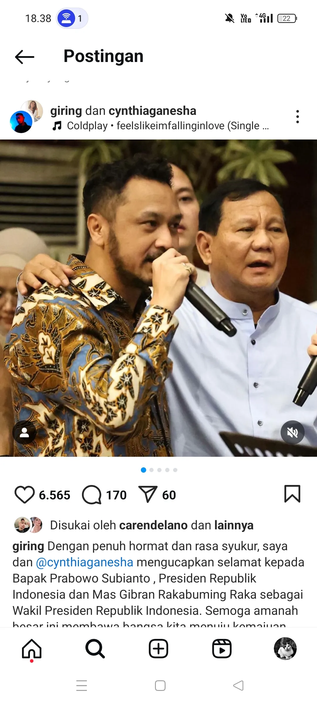 Giring Ganesha Dilantik Menjadi Wakil Menteri Kebudayaan: Latar Belakang Pendidikan dan Perjalanan Karier