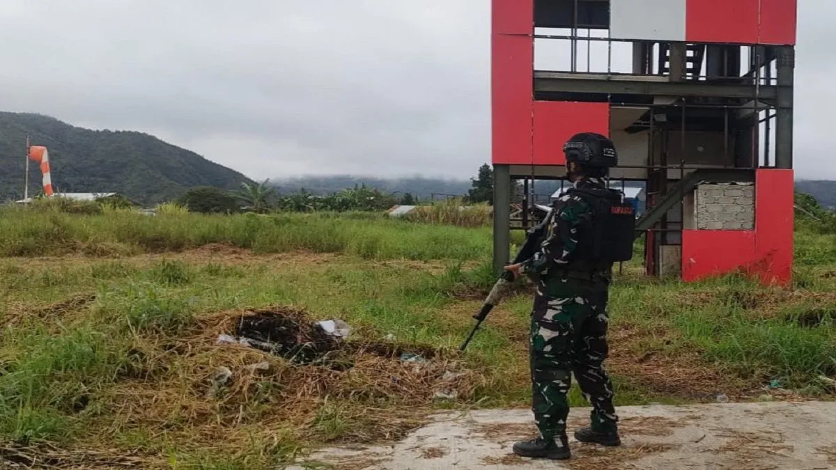 Pengamanan Ketat Diterapkan di Lapangan Terbang Perintis di Papua Tengah