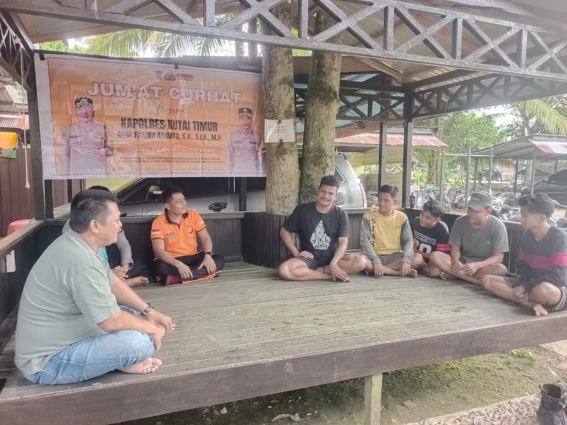 Polsek Muara Bengkal Gelar Jumat Curhat untuk Dengar Aspirasi Masyarakat