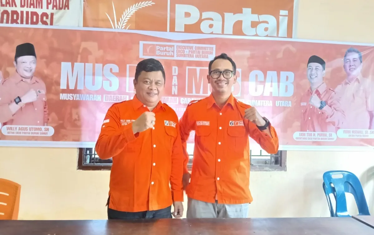 Willy Agus Utomo Terpilih Kembali Pimpin Partai Buruh Sumut Hingga 2031