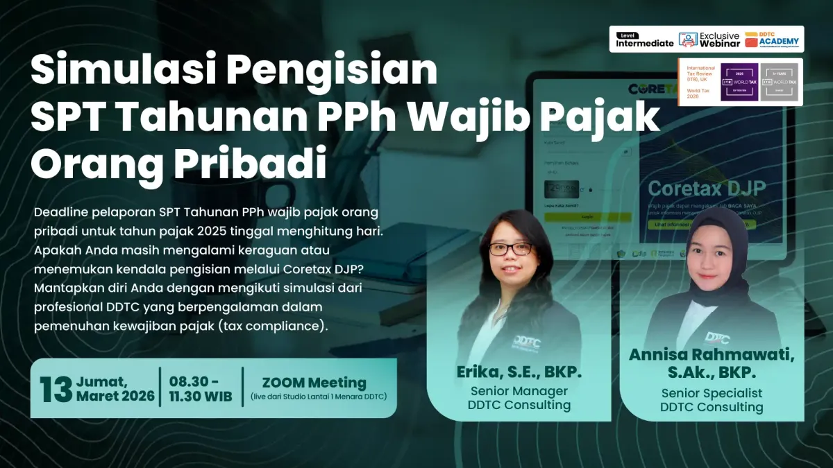 Webinar Simulasi Pengisian SPT Tahunan PPh untuk Wajib Pajak Orang Pribadi