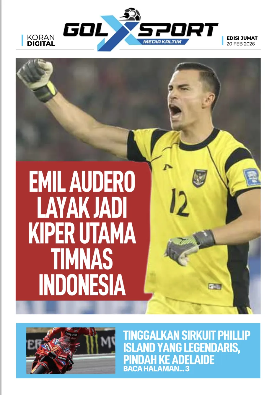 Emil Audero Diunggulkan Sebagai Kiper Utama Timnas Indonesia di FIFA Series 2026