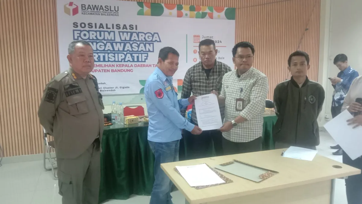 Panwaslu Baleendah Luncurkan Forum Warga untuk Pengawasan Partisipatif Pemilu 2024