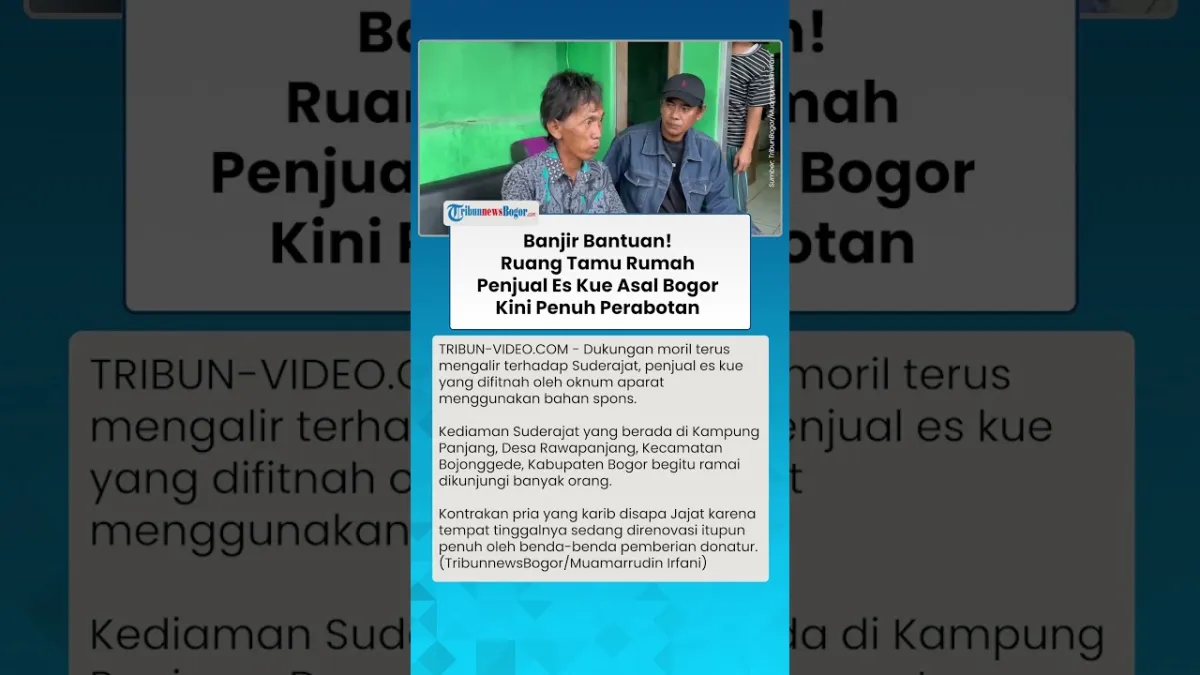Dukungan Moril Mengalir untuk Penjual Es Kue di Bogor