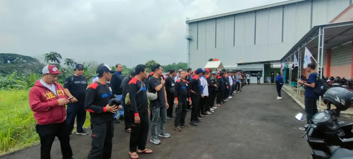 Polsek Cikarang Amankan Keberangkatan Buruh FSPMI ke Bandung