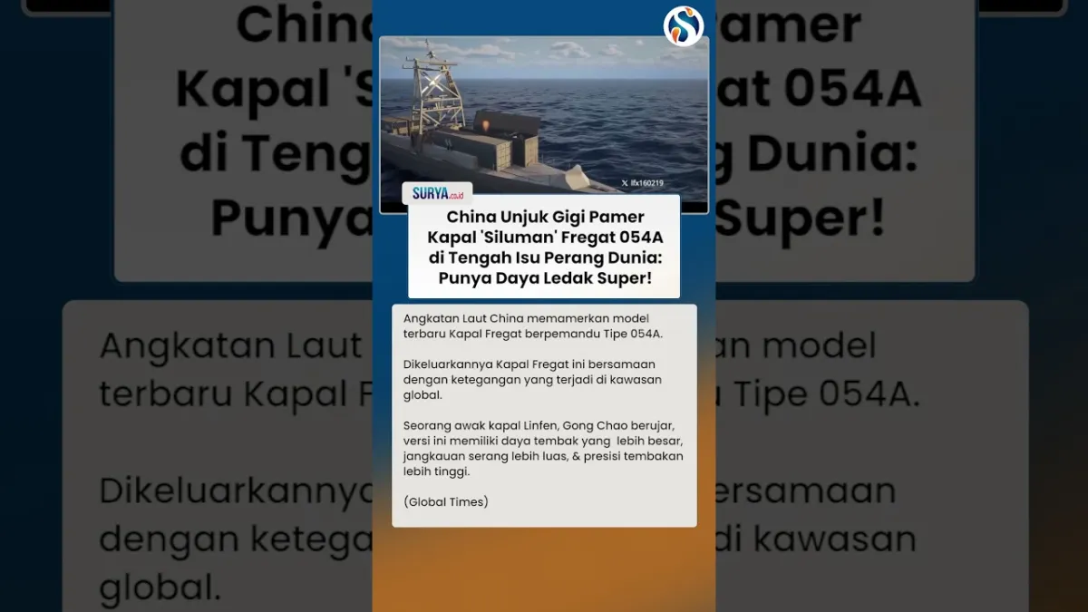 Kapal Fregat Tipe 054A China Dikenalkan di Tengah Ketegangan Global