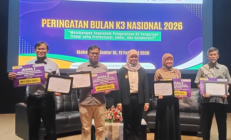 Tim K3L FKUI Raih Tiga Penghargaan dalam Bulan K3 Nasional 2026