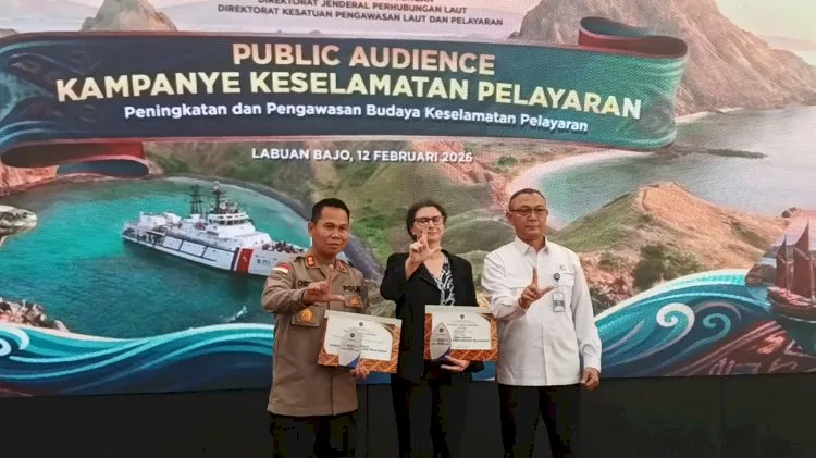 Polres Manggarai Barat Terima Penghargaan dari Kemenhub untuk Keselamatan Pelayaran