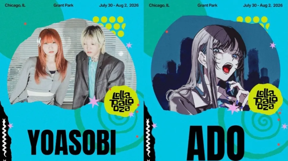 YOASOBI dan Ado Siap Meriahkan Lollapalooza 2026, J-Pop Mendunia