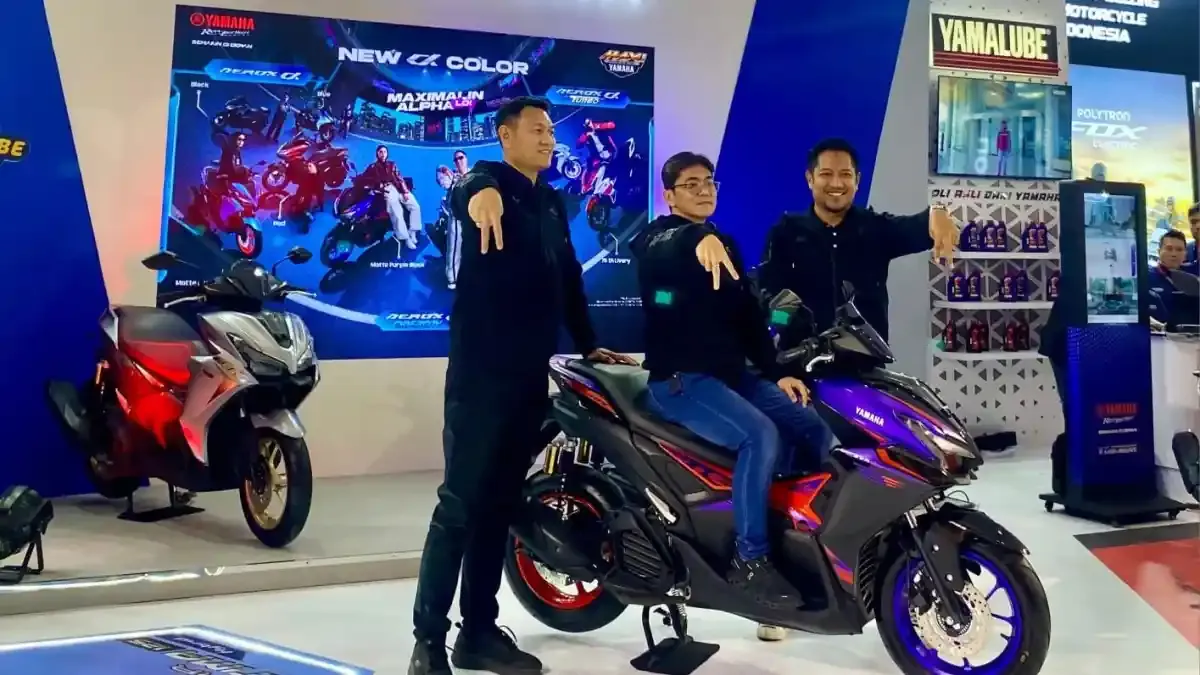 Yamaha Aerox Alpha Hadir dengan Pilihan Warna Baru di IIMS 2026