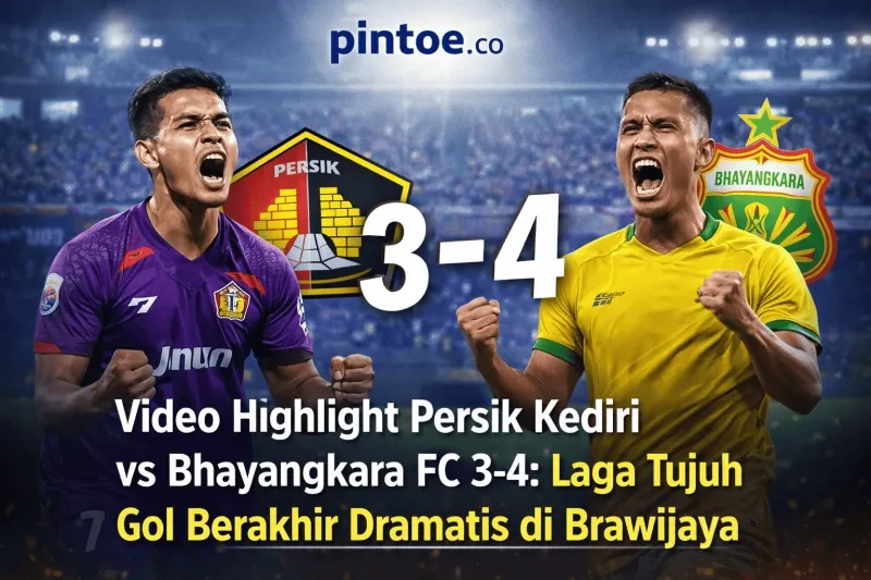 Drama Tujuh Gol, Bhayangkara FC Menang 4-3 atas Persik di Brawijaya