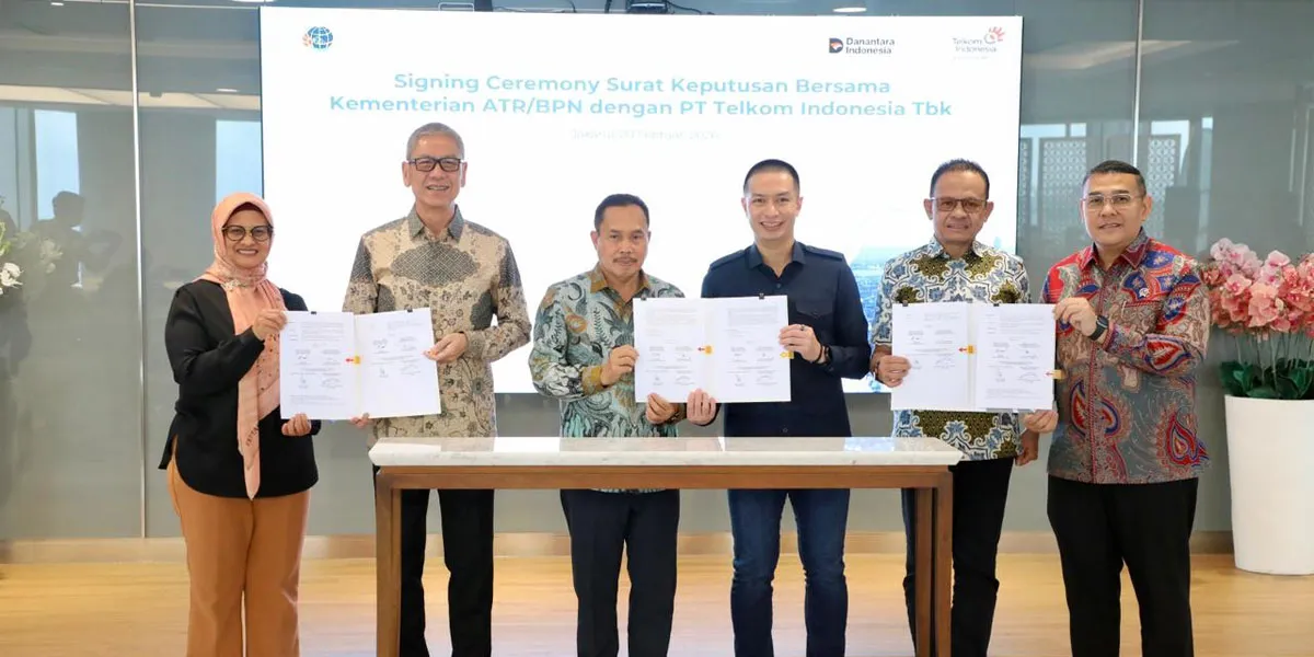 Kementerian ATR/BPN dan Telkom Bentuk Satgas Legalisasi Aset Tanah