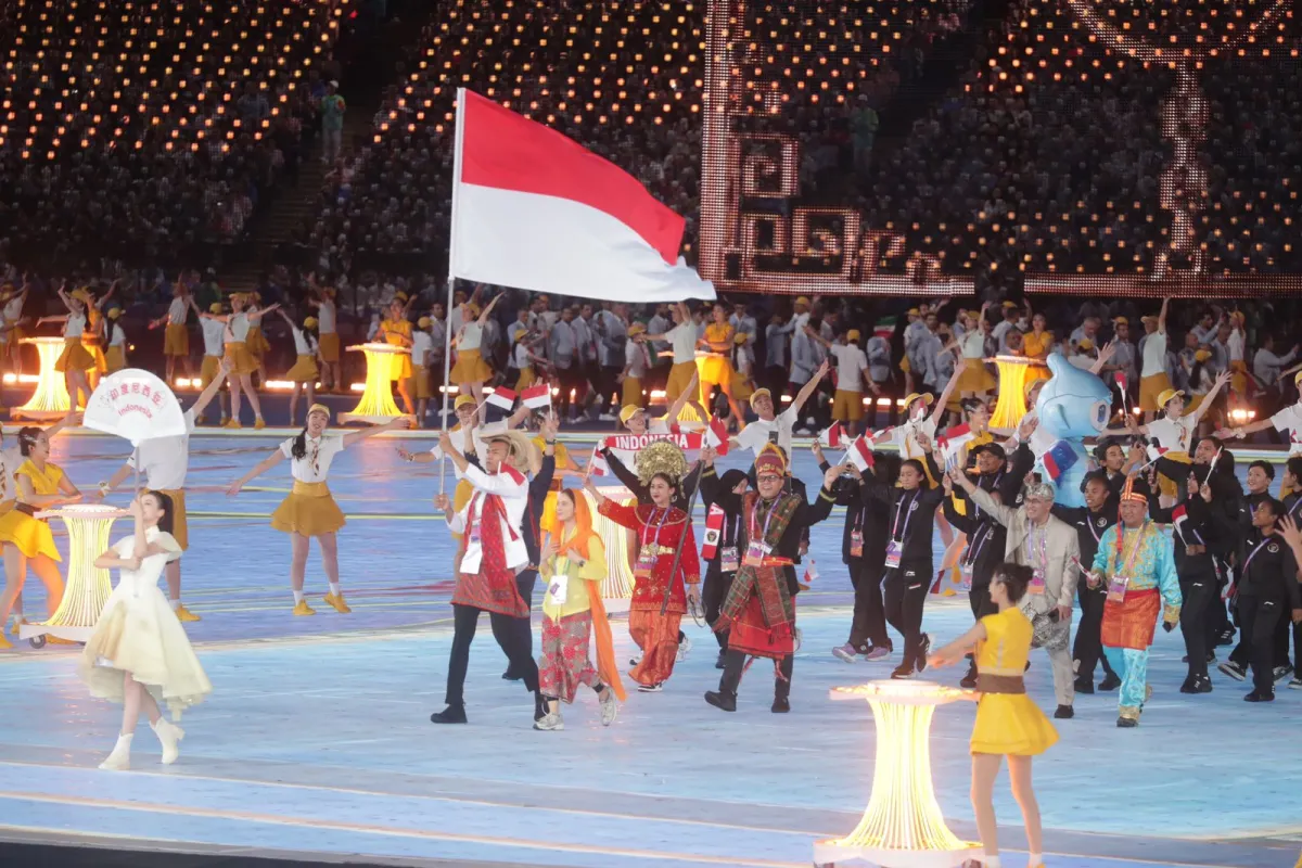 Kontingen Indonesia Perkenalkan Bhineka Tunggal Ika di Asian Games 2022