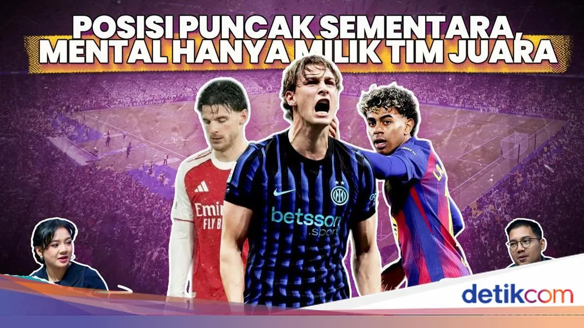 Arsenal Tahan Imbang, Barcelona Kalah, Inter Milan Teguh di Puncak Klasemen