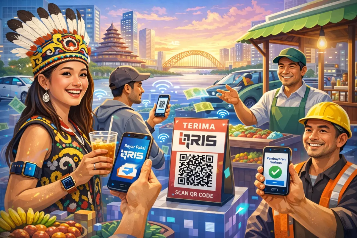 Pertumbuhan Pengguna QRIS di Kalimantan Timur Capai 841 Ribu, Transaksi Digital Semakin Kuat