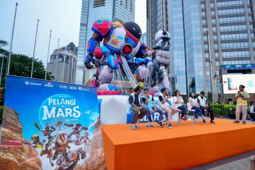 Peluncuran Giant Balloon Film Pelangi di Mars oleh Wamen Kreatif