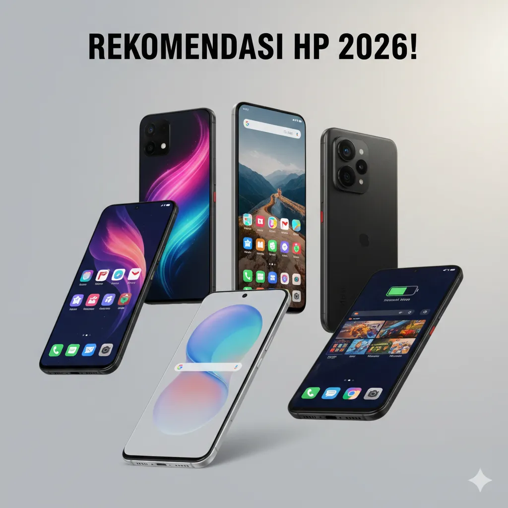 Pilihan HP 1 Jutaan 2026 dengan RAM 8GB dan Baterai Besar untuk Hari Raya