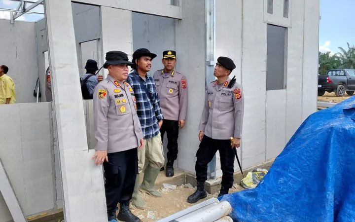 Kapolda Aceh Tinjau Pembangunan Hunian Tetap Korban Banjir di Aceh Tamiang