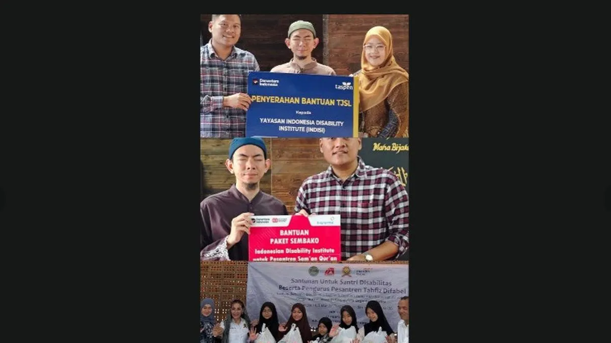 Indisi dan BUMN Salurkan Sembako untuk Pesantren Difabel Jelang Ramadan