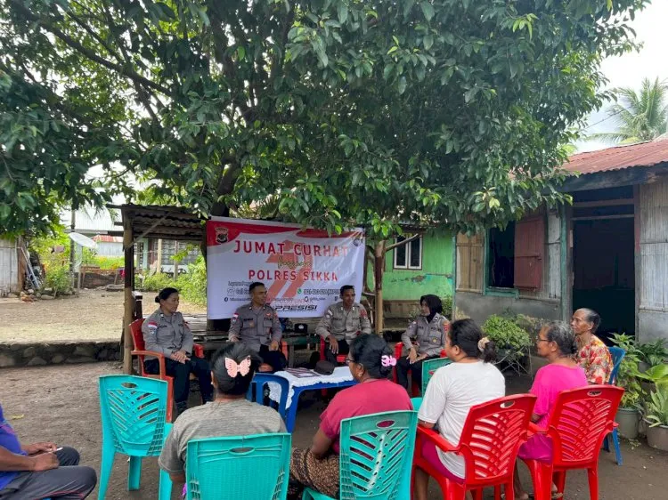 Jum’at Curhat Polres Sikka: Membangun Sinergi Keamanan Bersama Masyarakat Wailiti