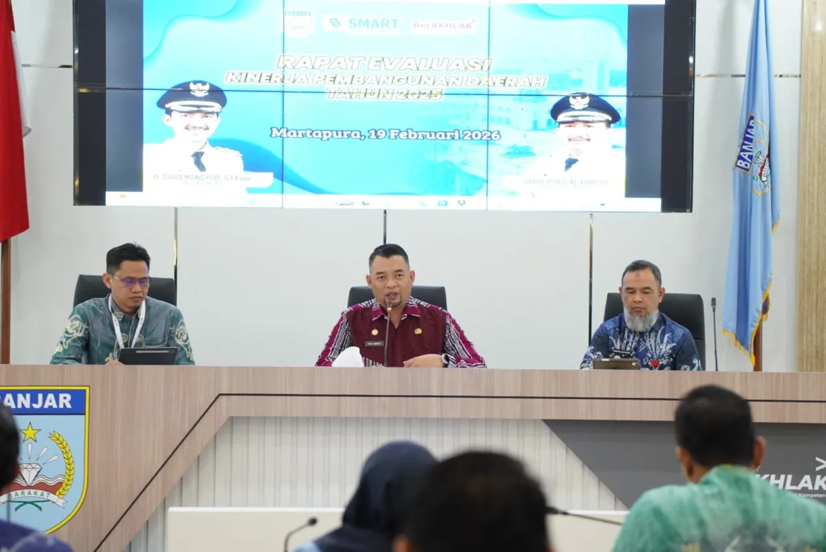 Evaluasi Pembangunan 2025: Sekda Banjar Tekankan Target dan Akuntabilitas