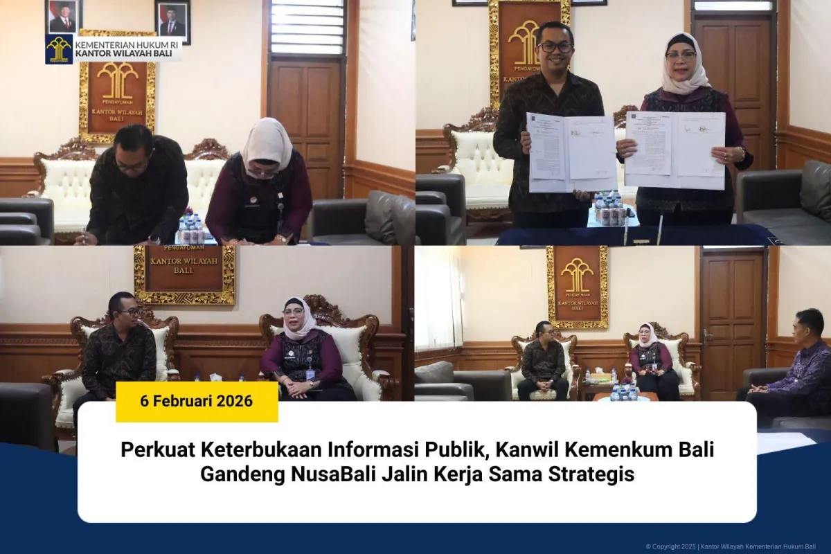 Kanwil Kemenkum Bali Jalin Kerja Sama Strategis dengan NusaBali untuk Tingkatkan Keterbukaan Informasi