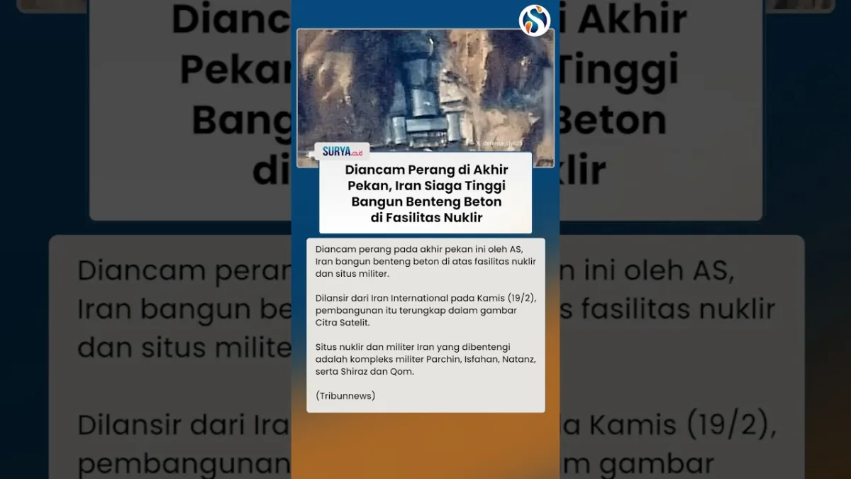 Iran Membangun Benteng Beton di Fasilitas Nuklir Usai Ancaman Perang dari AS