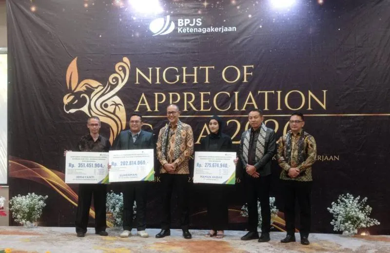 BPJS Ketenagakerjaan Sukabumi Serahkan Santunan JKK Meninggal Total Ratusan Juta