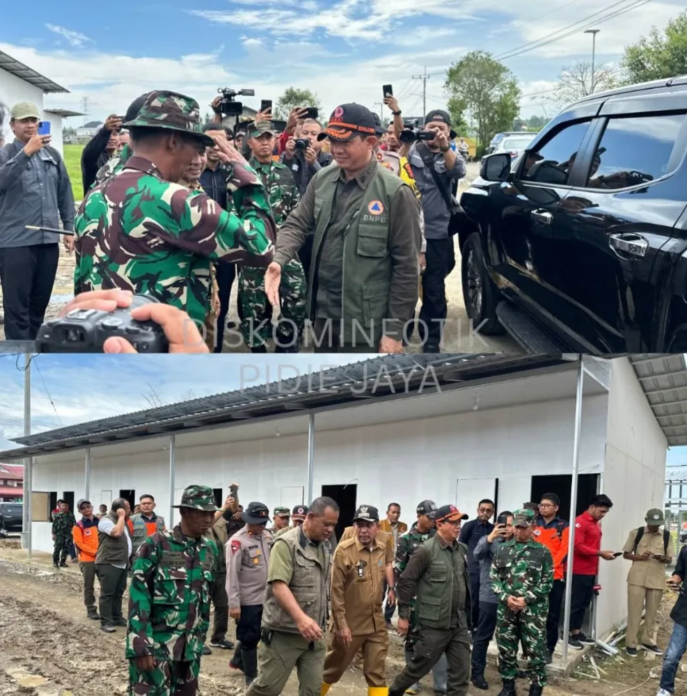 Kepala BNPB Tinjau Kebutuhan Warga Pidie Jaya Pasca Bencana