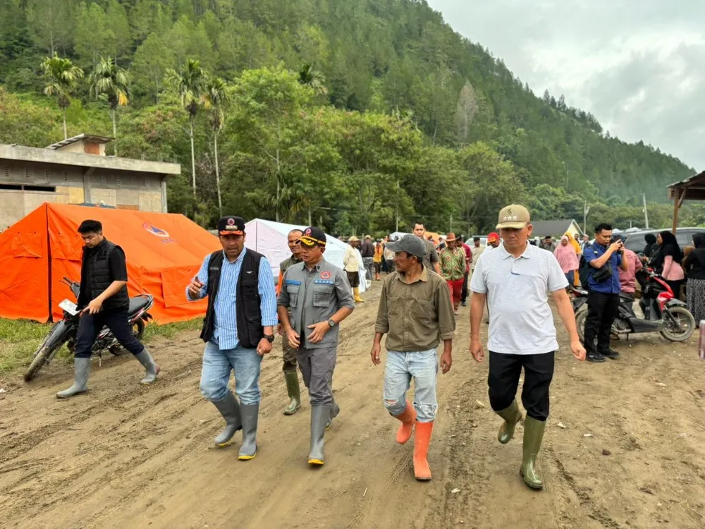 Bupati Aceh Tengah Tinjau Dampak Banjir di Kampung Mendale
