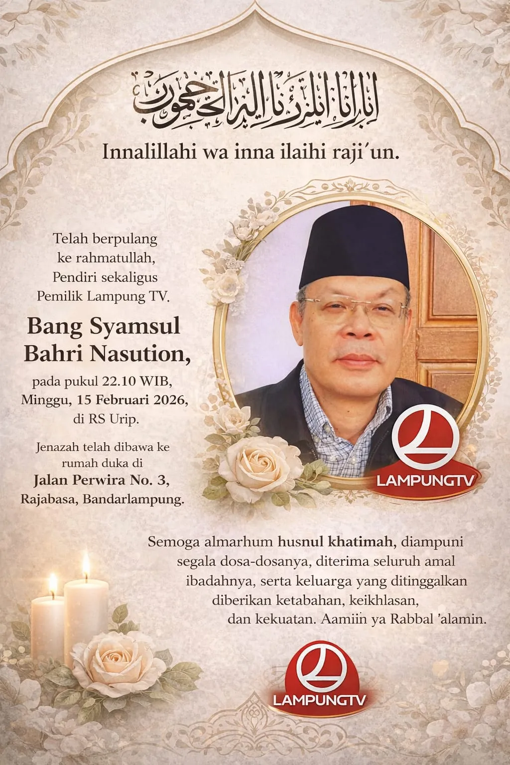 Syamsul B. Nasution: Warisan Jurnalistik yang Tak Terlupakan di Lampung