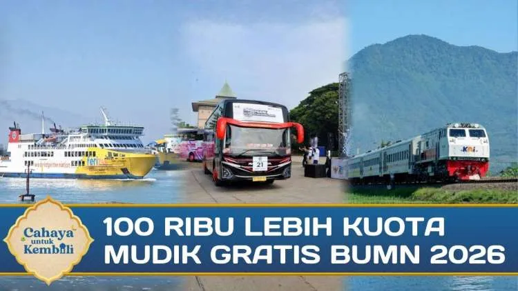 BUMN Sediakan 100 Ribu Kuota Mudik Gratis Lebaran 2026