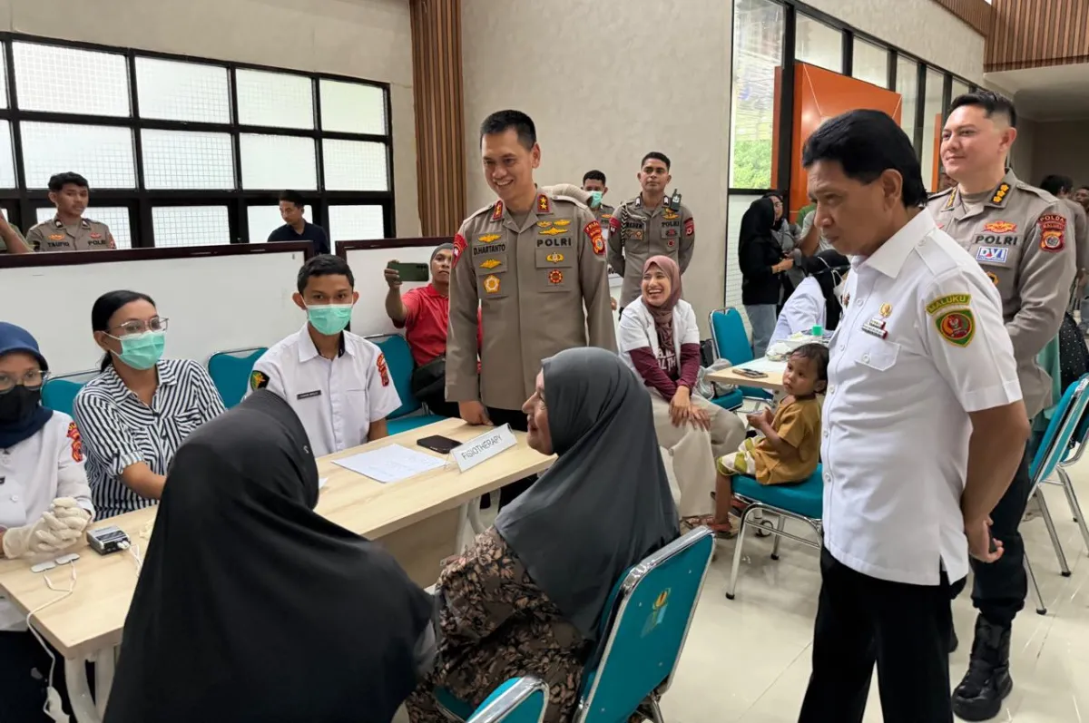 Bakti Sosial Pemprov dan Polda Maluku Tingkatkan Kesehatan Warga di Ambon