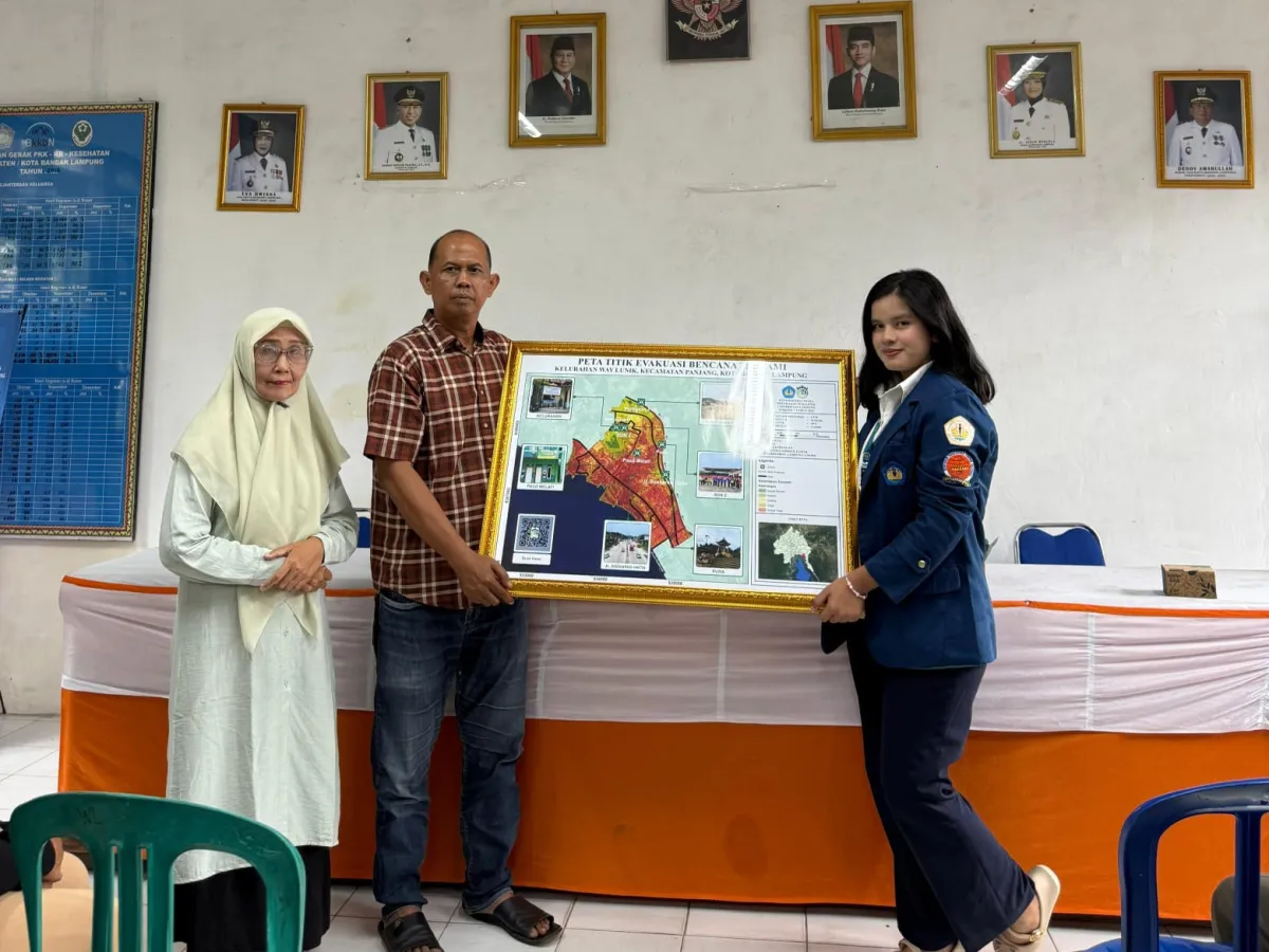 Mahasiswa Unila Kembangkan Peta Jalur Evakuasi Tsunami untuk Peningkatan Kesiapsiagaan Masyarakat