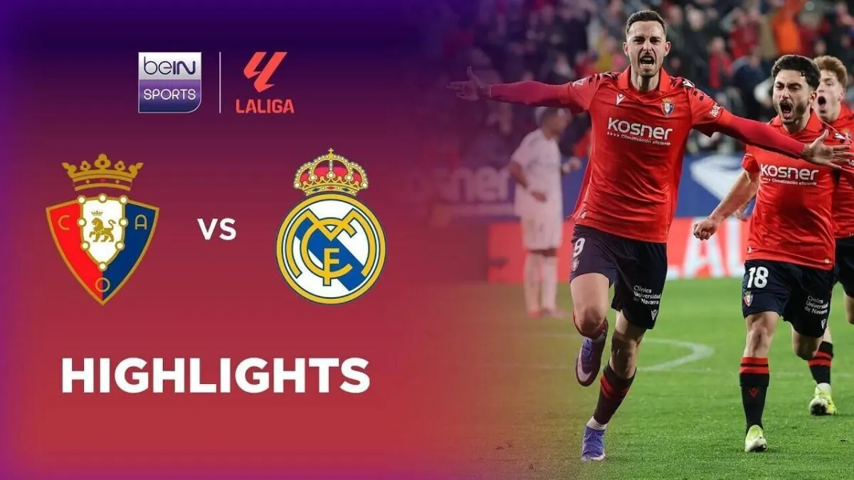Highlight Pertandingan LaLiga: Osasuna vs Real Madrid
