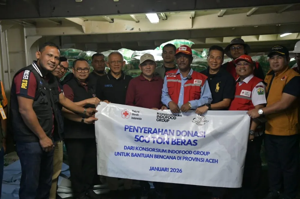 Wakil Gubernur Aceh Terima Bantuan Kemanusiaan dari PMI
