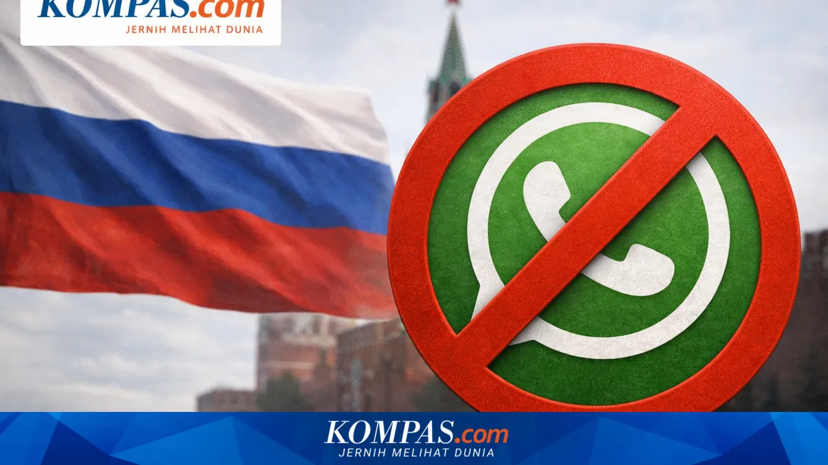 Pemerintah Rusia Batasi Akses WhatsApp, Warga Didorong Beralih ke Aplikasi Lokal