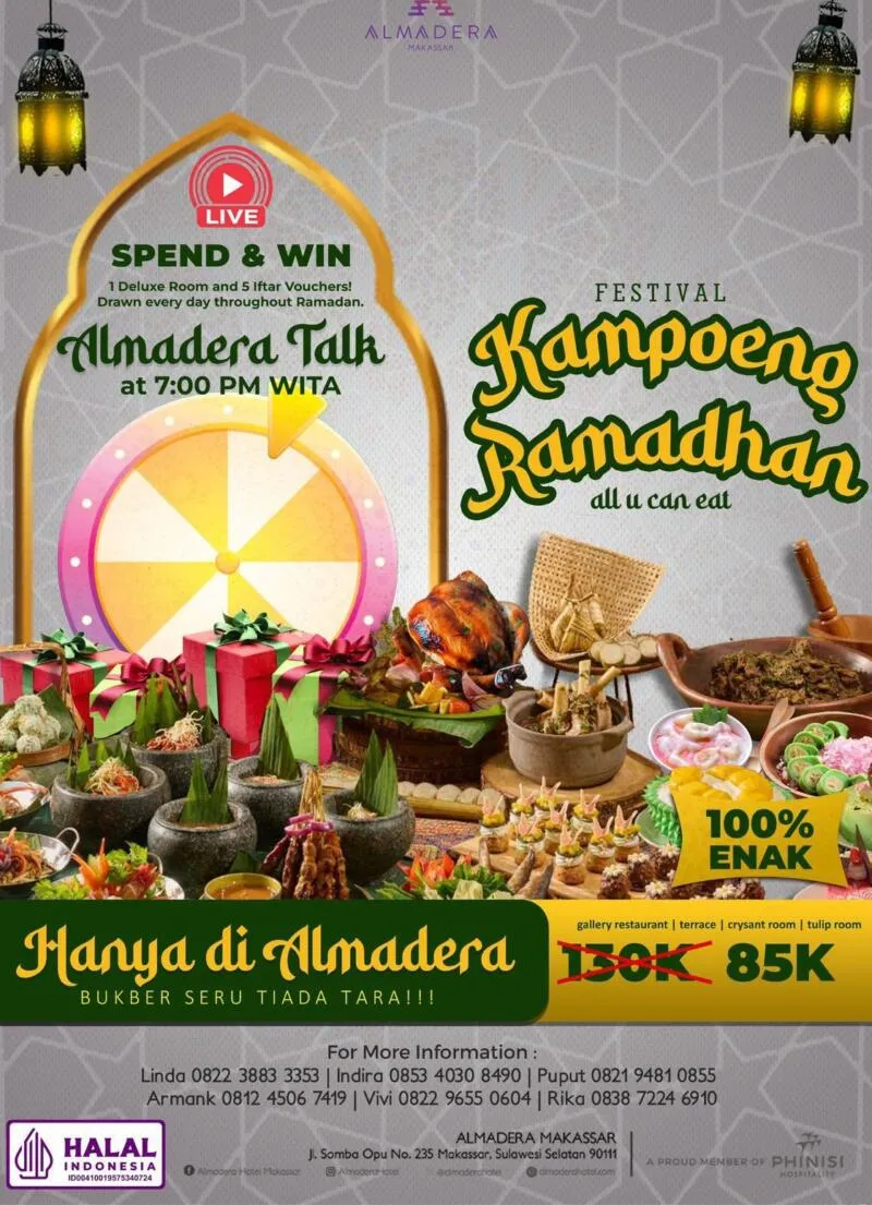 Almadera Hotel Gelar Festival Kampung Ramadan untuk Berbuka Puasa