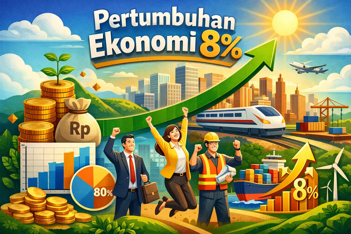 Reformasi Struktural Diperlukan untuk Capai Target Pertumbuhan Ekonomi 8 Persen