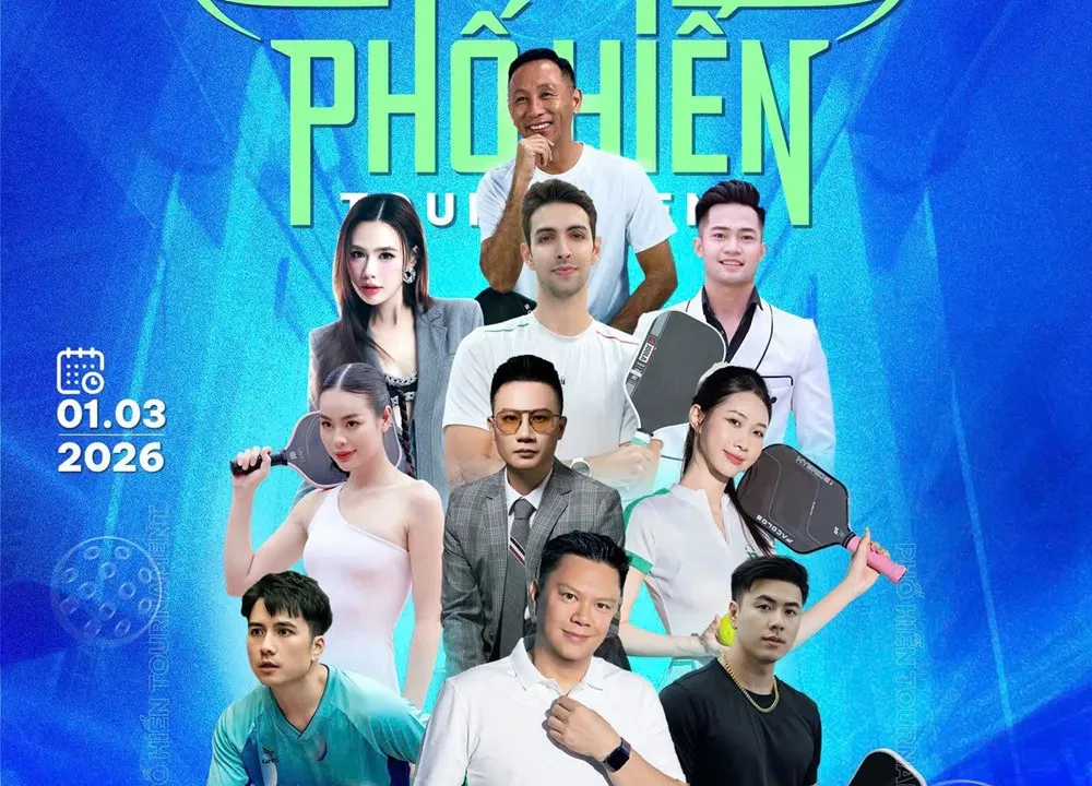 Turnamen Pickleball Pho Hien 2026 Hadirkan Hadiah Besar dan Artis Terkenal
